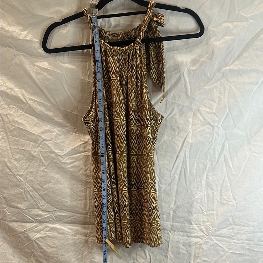 Chaps Classics Brown Patterned Top - image 3